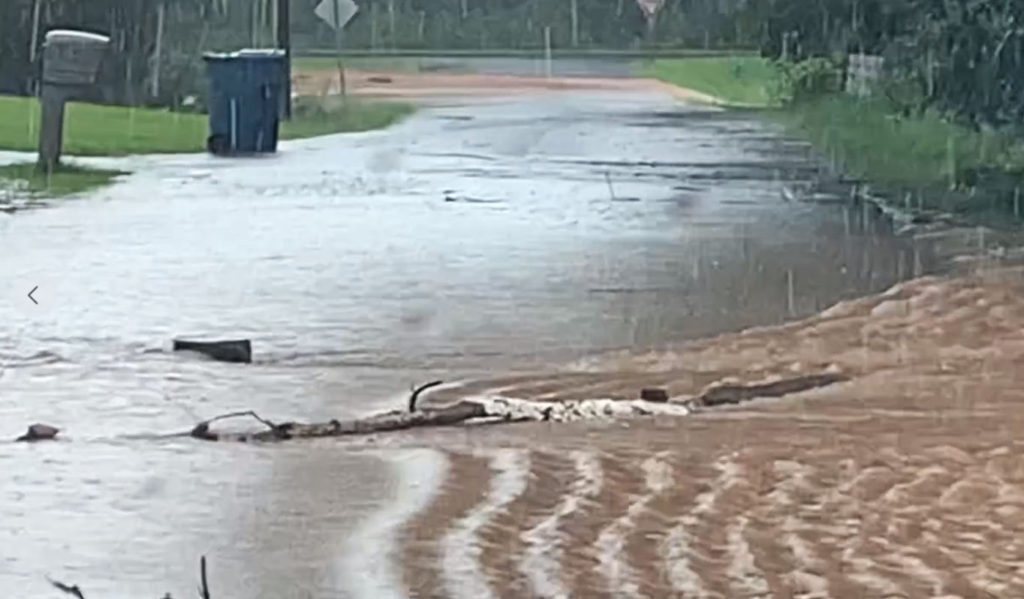 Flash Flooding in Maiden NC After Storm