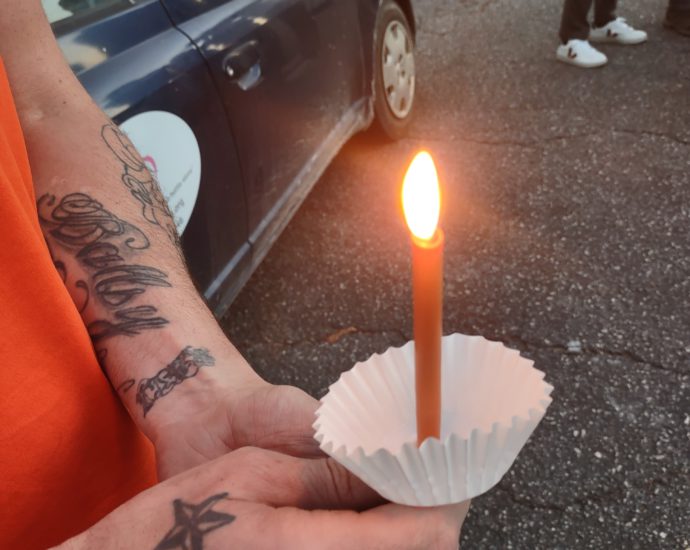 Candlelit vigil for the victims of recent Maiden triple homicide